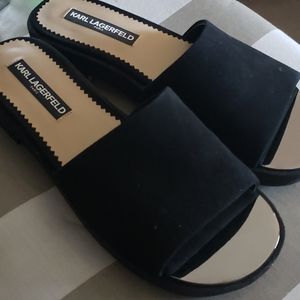 Kar Lagerfeld slide sandals...new, never worn